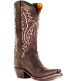 M5002.S54 Women's Lucchese Chocolate Madras Ana Cowboy Boot